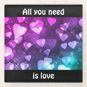 All you need is Love Glass Coaster