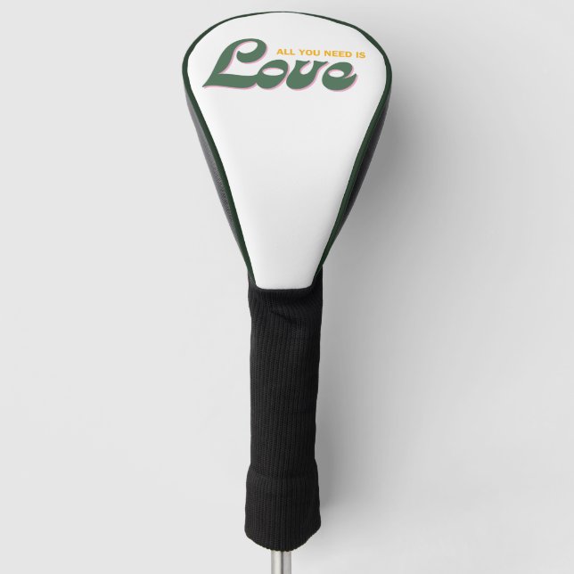 All you need is LOVE Golf Head Cover (Front)