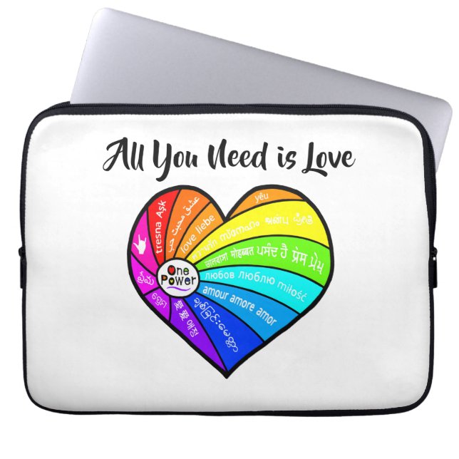 All You Need is Love Laptop Sleeve (Front)