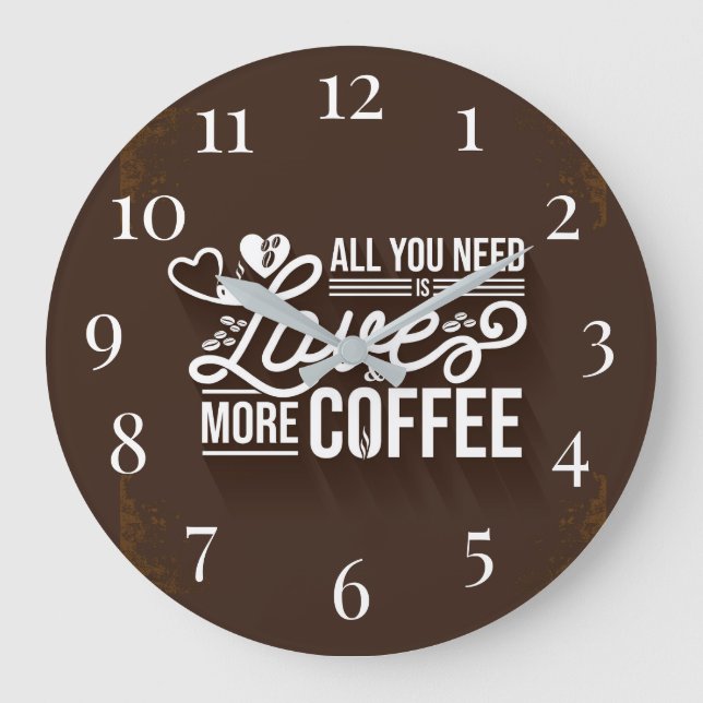 All you need is Love  Large Clock (Front)