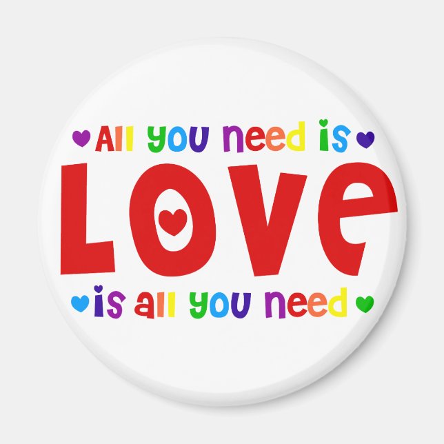 All you Need is Love Magnet (Front)