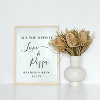 All You Need Is Love & Pizza Custom Couple Bridal