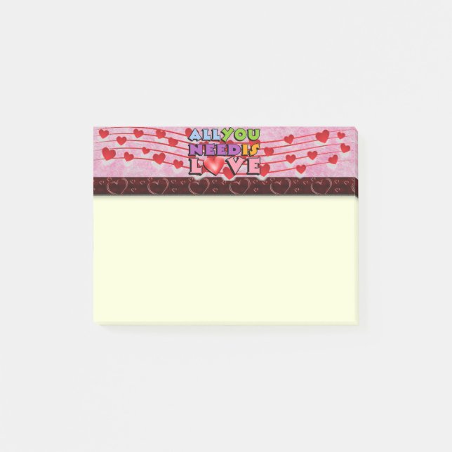 All You Need Is Love Post-It Notes (Front)