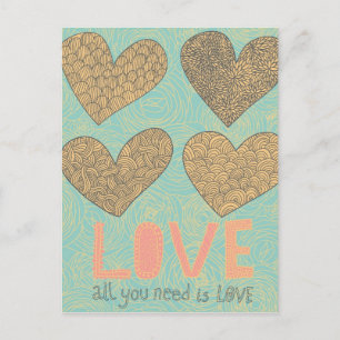 All You Need Is Love Postcard