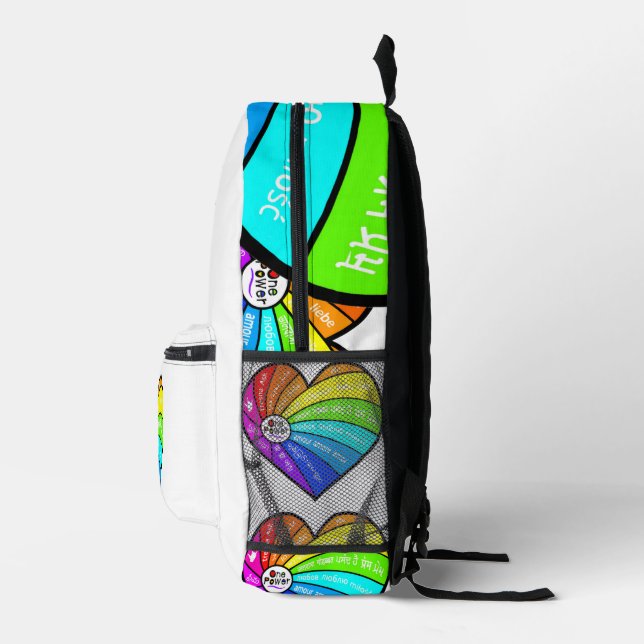 All You Need is Love Printed Backpack (Right)