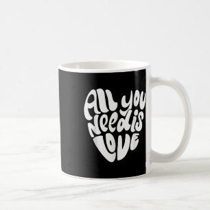 All You Need Is Love Retro Style Valentines Day He Coffee Mug