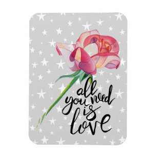 All You Need is Love Rose Magnet
