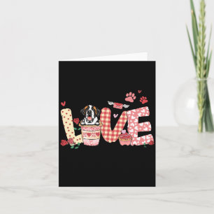 All You Need Is Love Saint Bernard And Coffee Vale Card