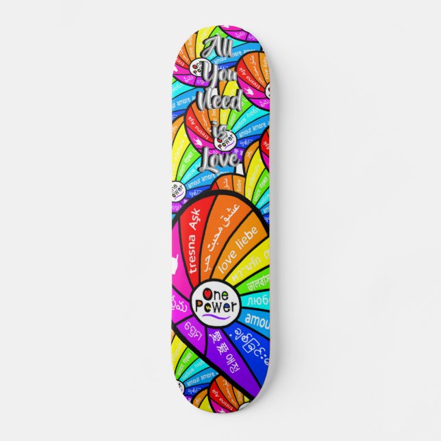 All You Need is Love Skateboard (Front)