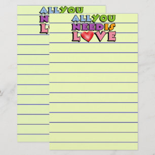All You Need Is Love Stationery