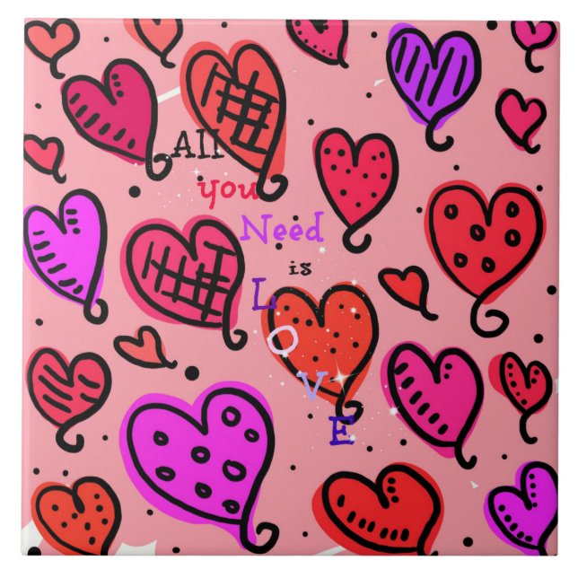 All You Need is Love Tile (Front)