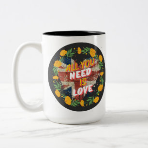 All You Need Is Love Two-Tone Coffee Mug
