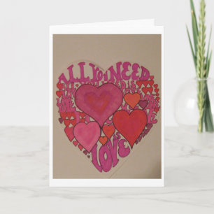 All You Need is Love Valentine! Holiday Card