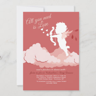 All You Need is Love Valentine Invitation