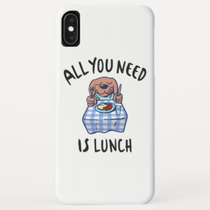 All you need is lunch iPhone XS max case