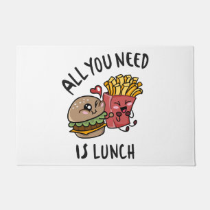 All you need is lunch doormat