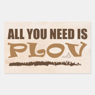 All you need is Plov! Uzbek, Azerbaijan Food Rectangular Sticker