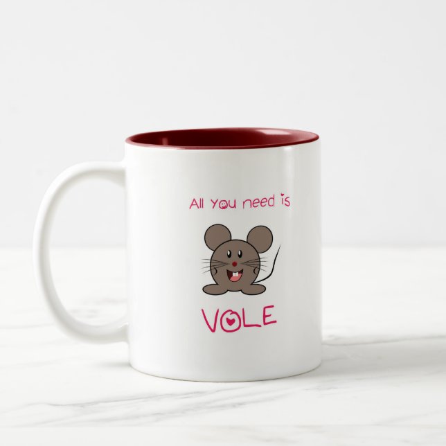 All you need is vole Two-Tone coffee mug (Left)