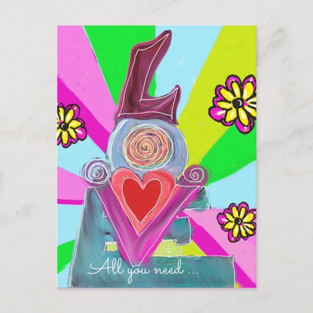 All You Need….Share the Love  Postcard (Front)