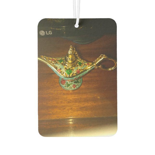Alladin lamp car air freshener (Back)