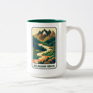 Allagash River Maine Colours Two-Tone Coffee Mug