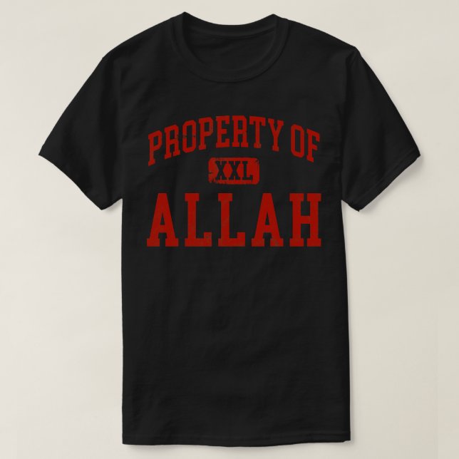 allah distressed T-Shirt (Design Front)