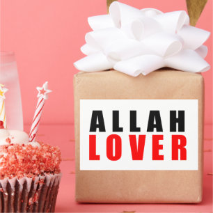 Allah lover rectangular sticker