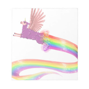 Allamacorn Rainbow Notepad