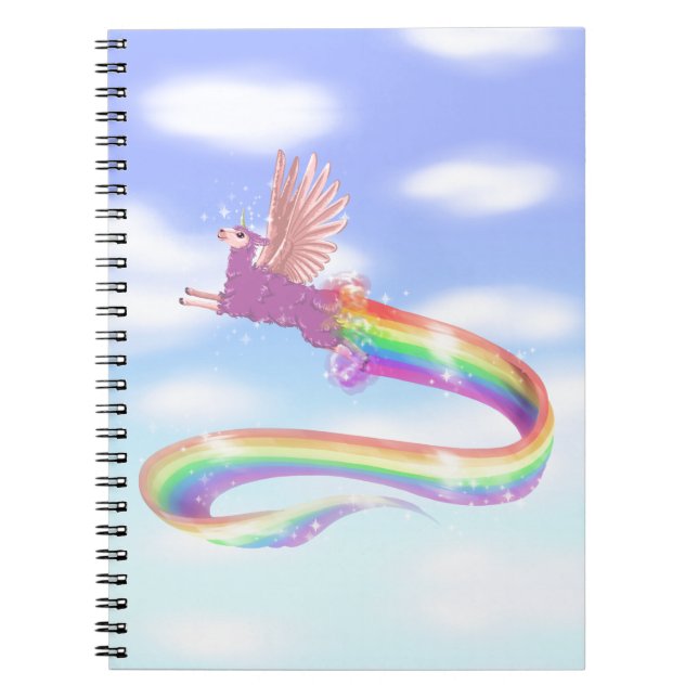 Allamacorn Sky Notebook (Front)