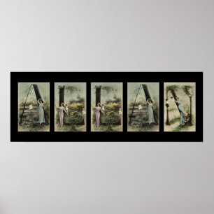 ALLAN Alphabet Letter Name Art Poster