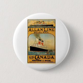 Allan Line 6 Cm Round Badge