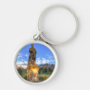 Allan Ramsey And Edinburgh Castle Scotland Key Ring