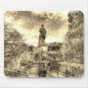 Allan Ramsey And Edinburgh Castle Vintage Mouse Mat