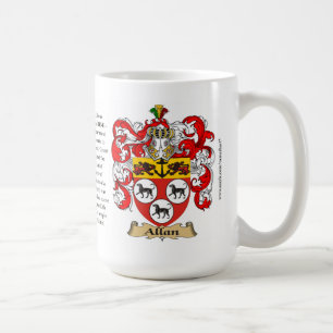 Allan, the Origin, the Meaning and the Crest Coffee Mug