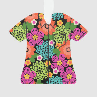 Allana Garden Hawaiian Floral Aloha Shirt- Brights Ornament