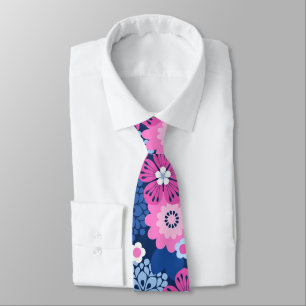 Allana Garden Hawaiian Graphical Bold Floral Tie