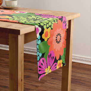 Allana Garden Hawaiian Graphical Floral - Brights Short Table Runner