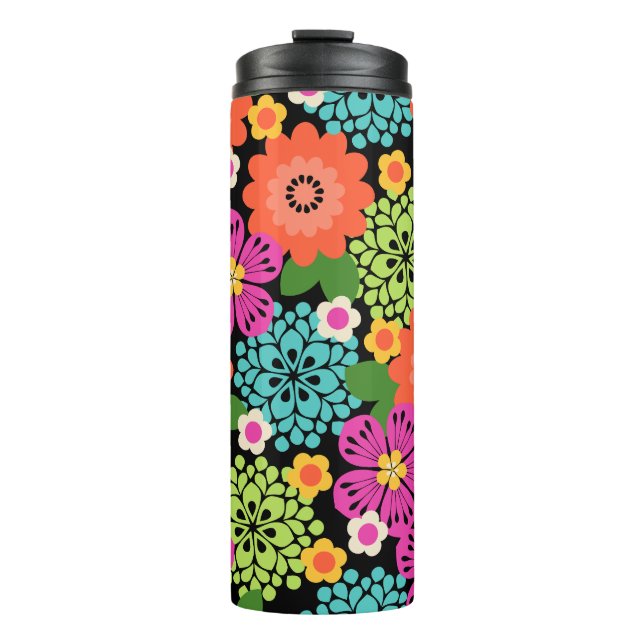 Allana Garden Hawaiian Graphical Floral - Brights Thermal Tumbler (Front)