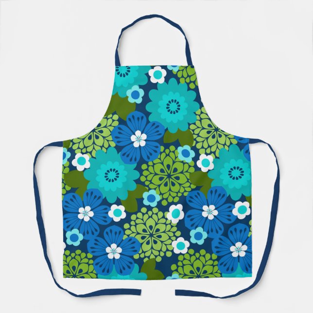 Allana Garden Hawaiian Graphical Floral - Cool Apron (Front)