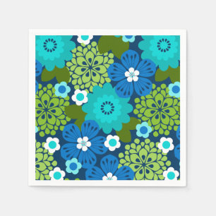 Allana Garden Hawaiian Graphical Floral - Cool Napkin