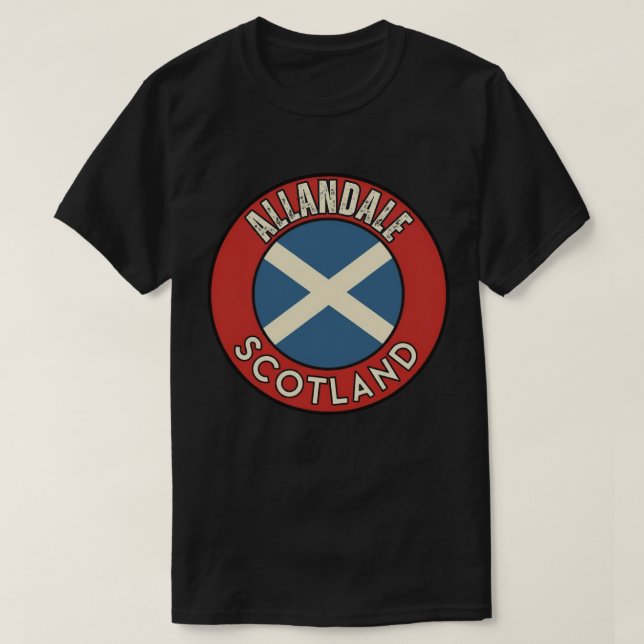 Allandale, Scotland T-Shirt (Design Front)