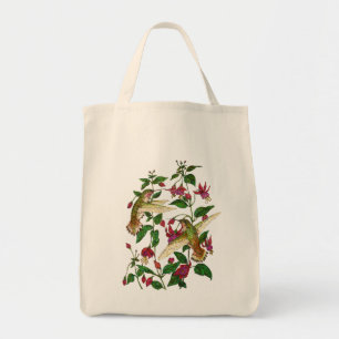 Allans Hummingbirds and Fuschia Tote Bag