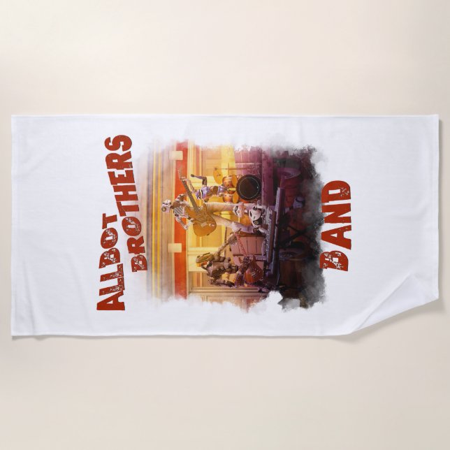Allbot Brothers Band / Bob's Saucer Repair Beach Towel (Front)