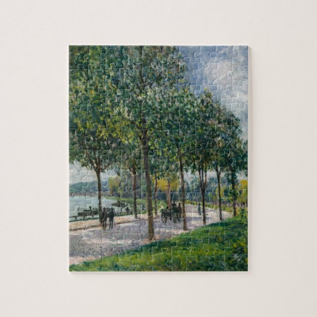 Allée of Chestnut Trees - Alfred Sisley Jigsaw Puzzle (Vertical)