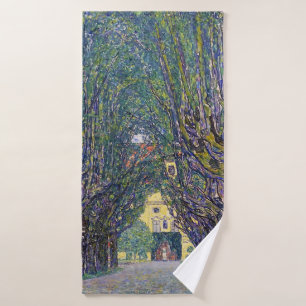 Allee at Schloss Kammer, Gustav Klimt Bath Towel