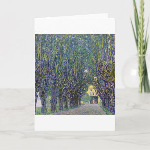 Allee at Schloss Kammer, Gustav Klimt Card