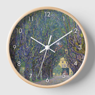 Allee at Schloss Kammer, Gustav Klimt Clock