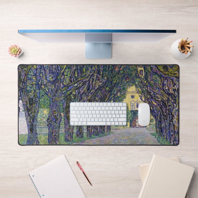 Allee at Schloss Kammer, Gustav Klimt Desk Mat (Office 1)