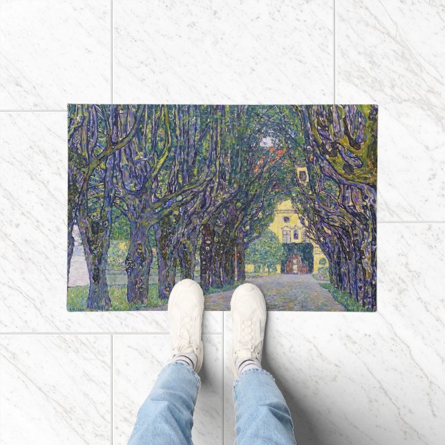 Allee at Schloss Kammer, Gustav Klimt Doormat (Indoor)
