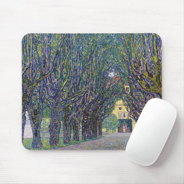 Allee at Schloss Kammer, Gustav Klimt Mouse Mat (With Mouse)